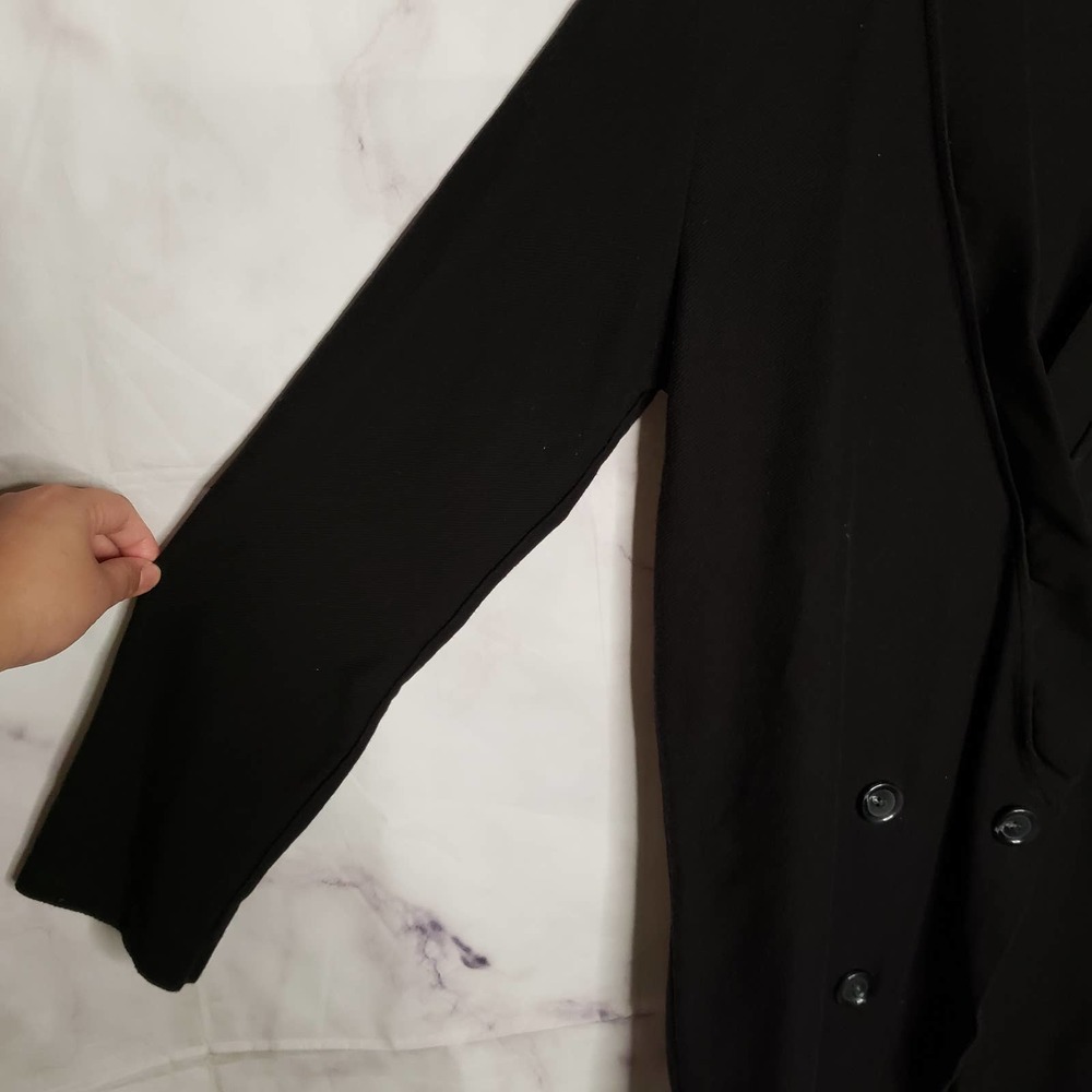 Zara Basic Black Button Down Cardigan Sweater S - image 3